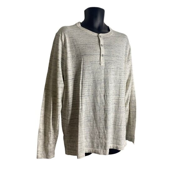 Nordstrom Mens Cotton Blend Pullover Henley Style Long Sleeve Sweater Size Large - Picture 2 of 5